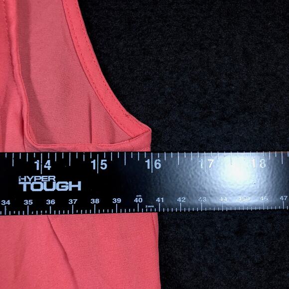 LOFT Outlet Womens Blouse Pink Pleated Crew Neck Sleeveless Small - Picture 8 of 12